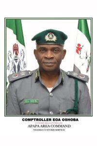 Comptroller Oshoba Hits the Ground Running, As Apapa Customs Records N20.1Bn First Day in Office